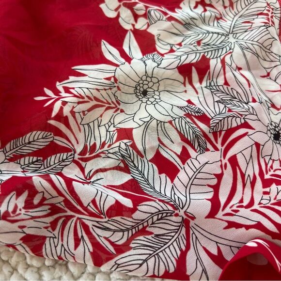 Rampage Y2K Sheer Bell Long Sleeve Floral Wrap Fairycore Coquette Blouse Size M - Picture 4 of 12